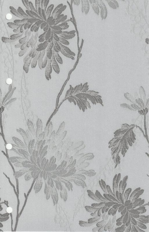 Кассетные рулонные шторы Сиена, бело-серый