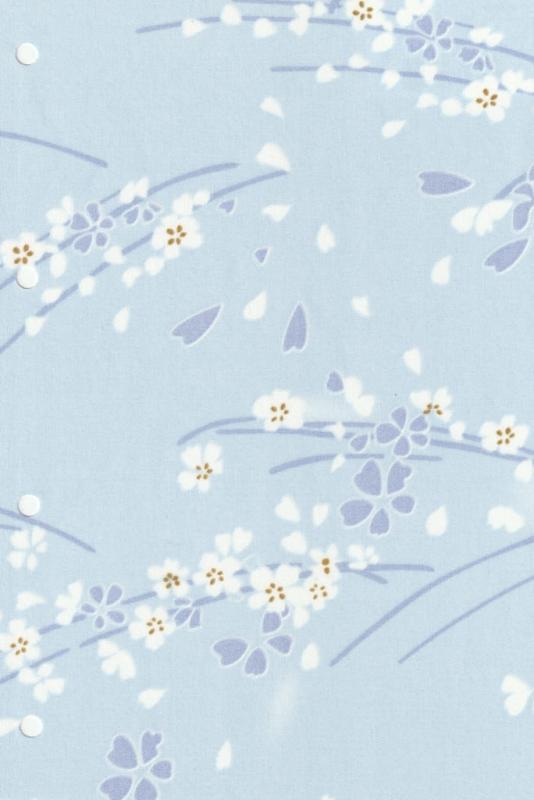 Рулонные шторы для проема Сакура, голубой